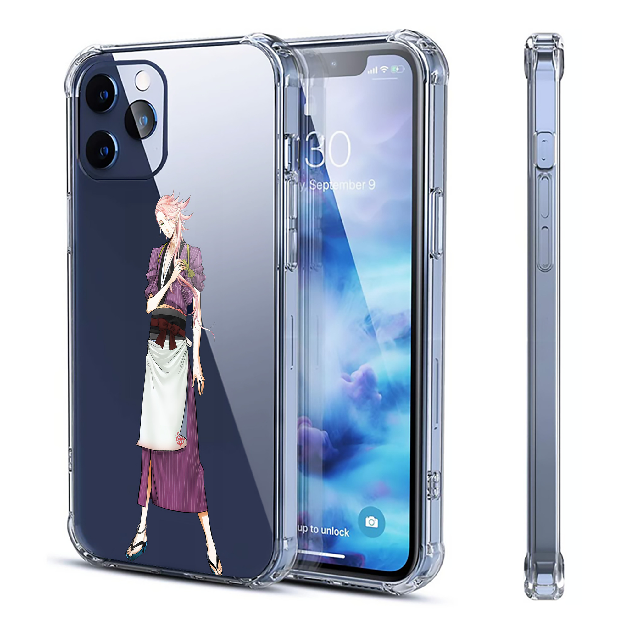 （画像用） 刀剣乱舞 Touken Ranbu 【iPhone 12シリーズ対応】透明スマホケース（クリアソフトケース）